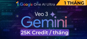 Tài khoản Google AI Ultra Veo 3 25K Credit